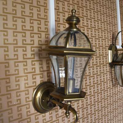 High quality Fashion Brass traditional decorative wall lights copper