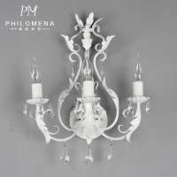 French Romantic Style home decoration Crystal wall lamp